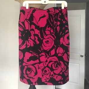Pink floral express skirt